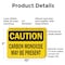 Signmission Carbon Monoxide May Be Present OSHA Caution Sign, Plastic, 10in W x 7in L, 2PK OS-2PACK-CS-P-710-L-19122 - alternate 5